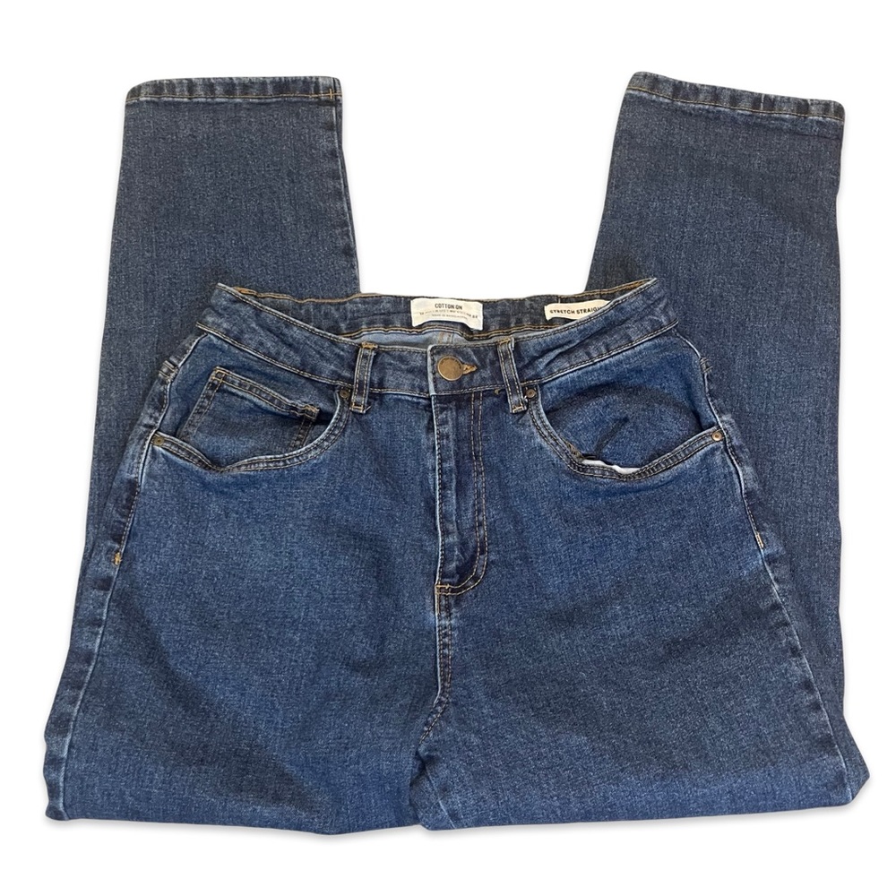 Cotton On Women's Straight Leg Jeans - Indigo